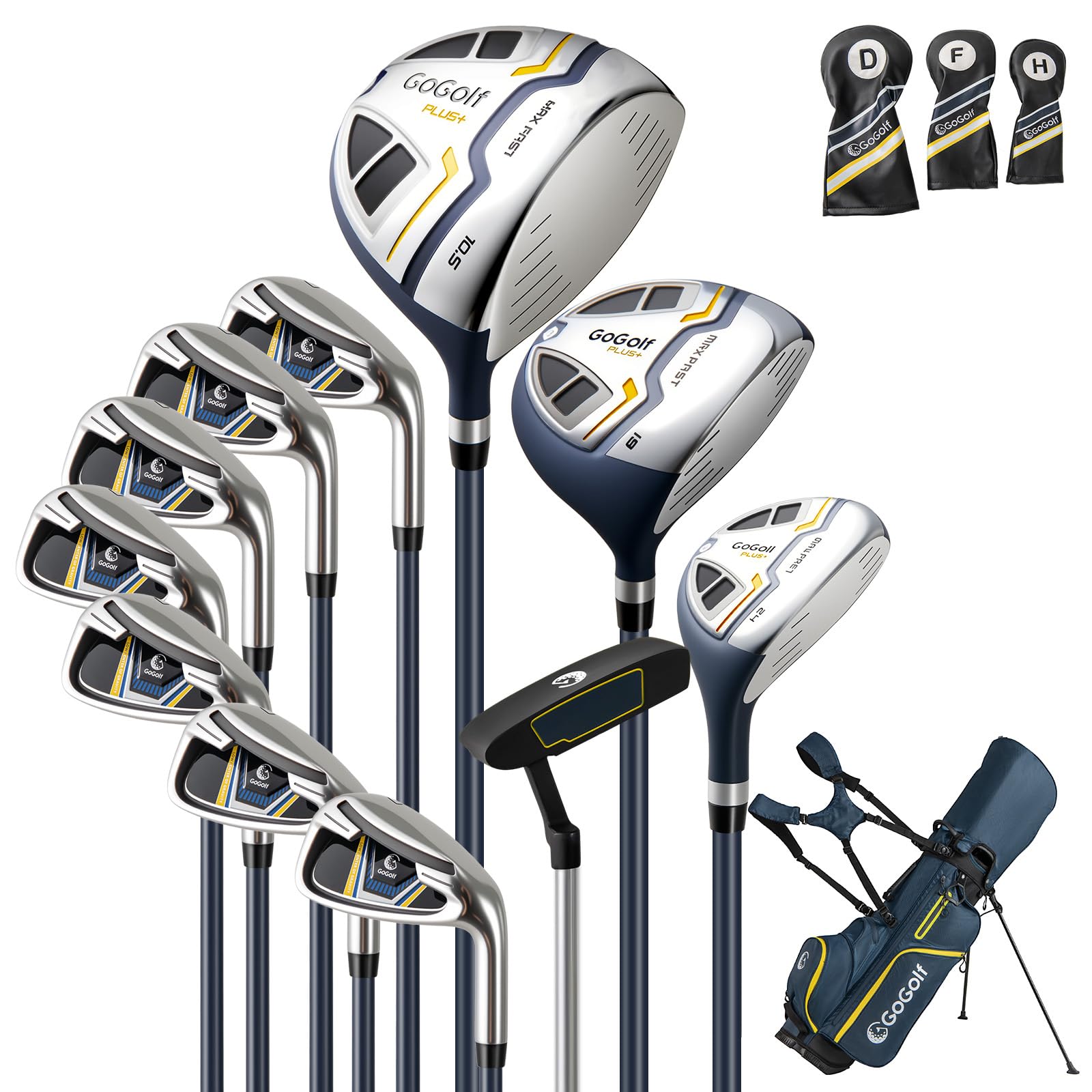 Tangkula Men's Complete Golf Clubs and Bag Set Right Handed
